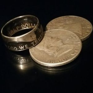 Ben Franklin Coin Ring - Handcrafted Half Dollar Rings