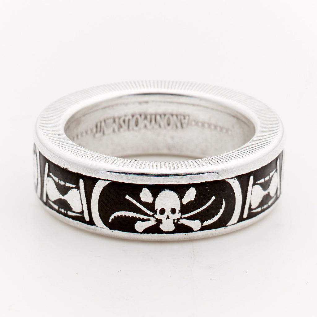 Memento mori coin on sale ring