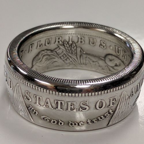 Morgan Silver Dollar Coin Ring - The Original! | Hand-crafted coin ...
