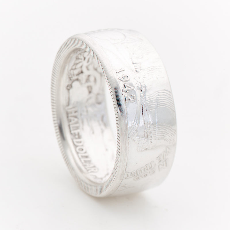 Walking Liberty Coin Ring - Handcrafted Half Dollar Rings