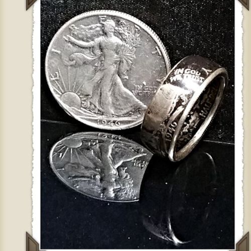 Walking Liberty Coin Ring